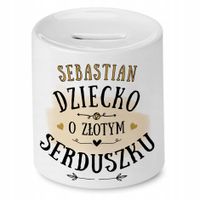 Skarbonka 330 Ml Dla Sebastiana Syna Dziecka Z Nadrukiem Ze Zdjęciem