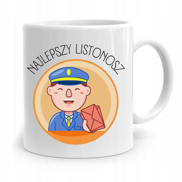 Kubek Prezent Dla Listonosza Najlepszy Listonosz Z Nadrukiem Ze Zdjęciem zdjęcie 1