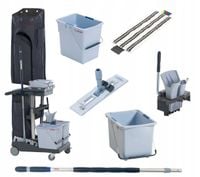 zestaw wózek voleo pro standard (wiadro 15l+20l + worek + prasa + kij