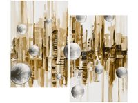 80X70CM MIASTO ZE SNU SEPII DUO OBRAZ