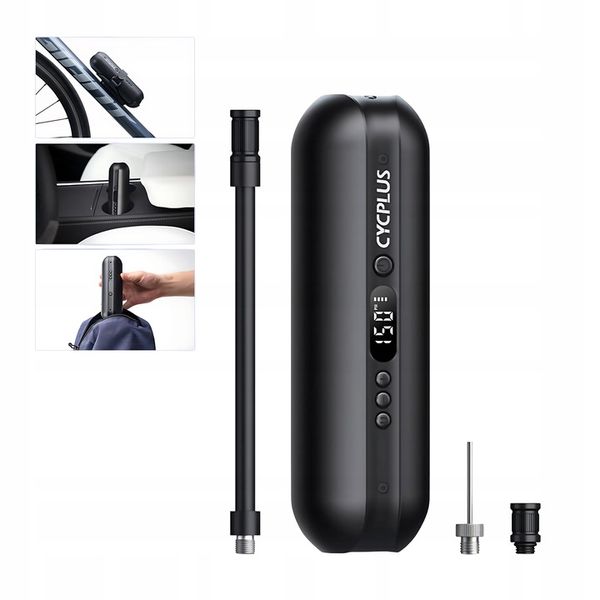 Cycplus Elektryczna Pompka Do Piłek Opon Z Funkcją Powerbanka 2x2600mah zdjęcie 1