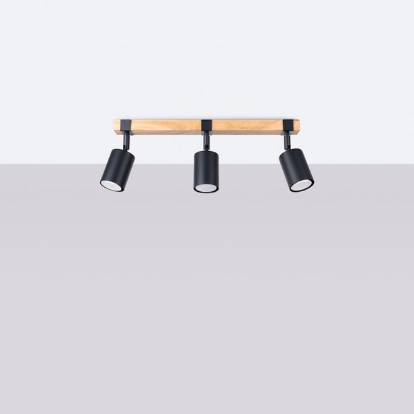 Plafon FAGER 3 czarny zdjęcie 2