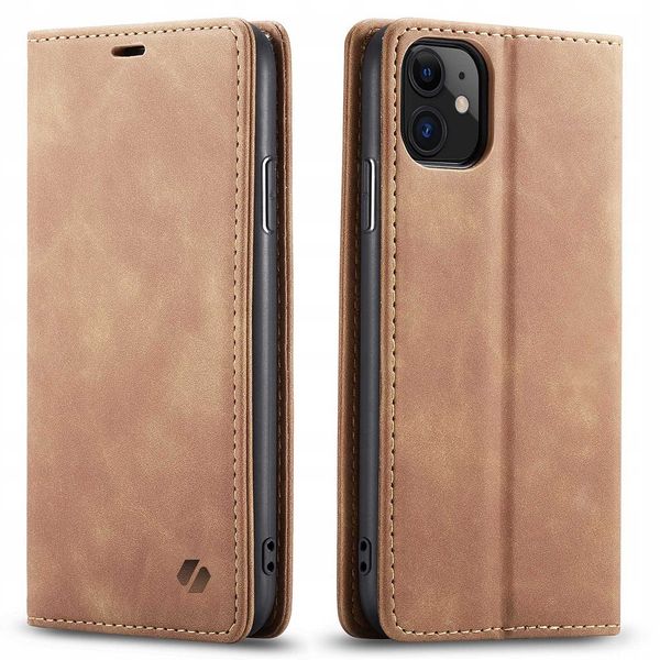 Spacecase Wallet Iphone 11 Light Brown zdjęcie 2