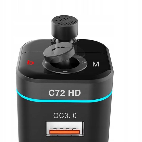 Transmiter FM Bluetooth 5.0 ładowarka QC 4.0 PD20W zdjęcie 3