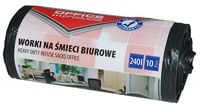 worki na śmieci biurowe ldpe mocne 240l/10 czarne