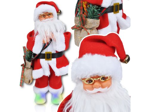 Mikołaj grający świąteczny duży tańczy świeci muzyka figurka xxl na Arena.pl