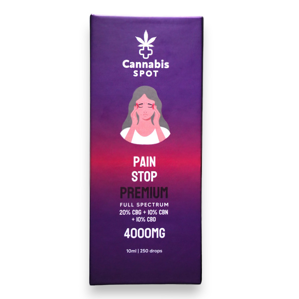 Olejek Pain Stop Premium - 20% CBG + 10% CBN + 10% CBD zdjęcie 2