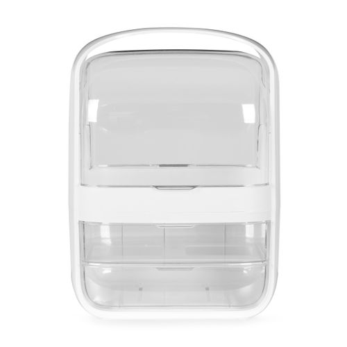 Organizer Na Kosmetyki Skrzynka Z Szufladami - Białe na Arena.pl