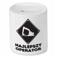 Skarbonka Dla Budowlańca Najlepszy Operator Z Nadrukiem Ze Zdjęciem