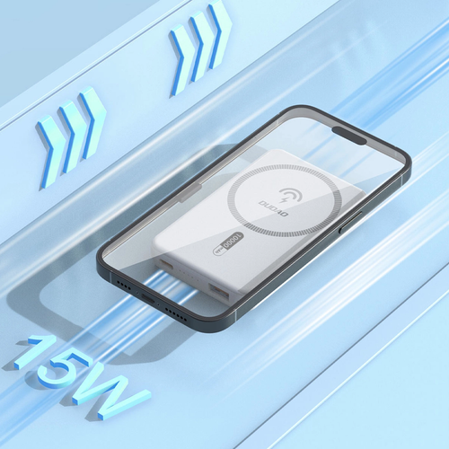 Powerbank K14S+ 10000mAh z podstawką 20W USB-A / USB-C / MagSafe - biały na Arena.pl