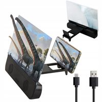 LUPA DO OGLĄDANIA EKRAN DO TELEFONU GŁOŚNIK BLUETOOTH SZKŁO POWIĘKSZAJĄCE