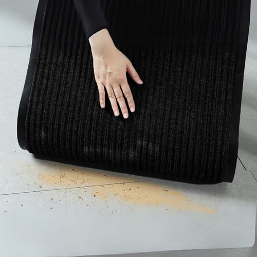 Mata wycieraczka do butów pod drzwi wejściowa czarna zewnętrzna 120 x 180cm na Arena.pl