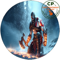 Opłatek waflowy na tort - God Of War