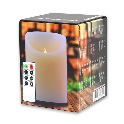 DecoKing Świeca LED BIAŁY  10cm + pilot na Arena.pl