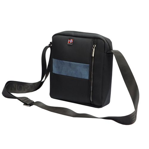 Trwała saszetka męska przez ramię wykonana z poliestru z kieszeniami Nordee na Arena.pl