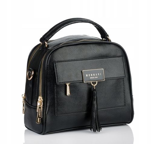 TOREBKA NA RAMIĘ LISTONOSZKA MONNARI Pojemna Kuferek Dwukomorowa PREMIUM na Arena.pl