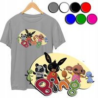 KOSZULKA DZIECIĘCA T-SHIRT Z NADRUKIEM - KRÓLIK KOLORY - S 122-128