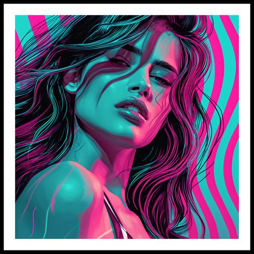Plakat 60x60cm Neonowy Wzrok na Arena.pl