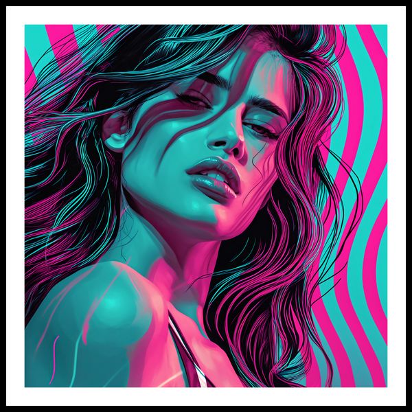 Plakat 60x60cm Neonowy Wzrok zdjęcie 3