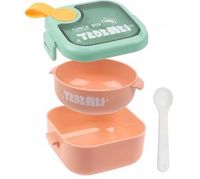 lunchbox pojemnik z sztućcami śniadaniówka 800ml