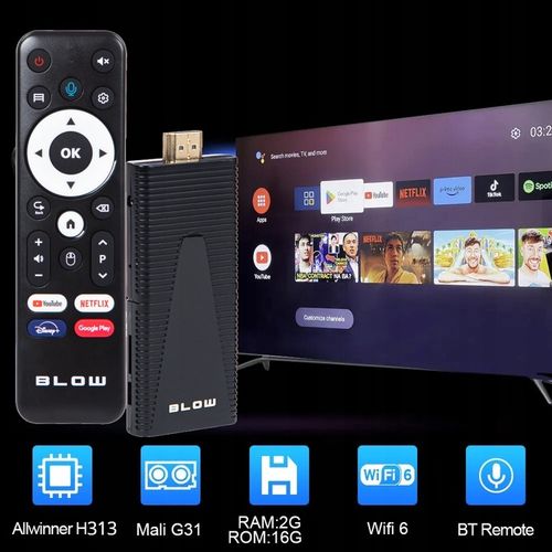 ODTWARZACZ MULTIMEDIALNY SMART TV STICK BOX BLUETOOTH 4K WIFI PRZYSTAWKA na Arena.pl