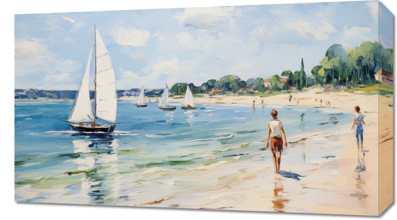 Obraz 70x40cm Życie na Brzegu zdjęcie 1