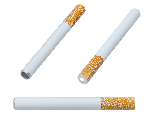 Fajka Metalowa w Kształcie Papierosa, Średnica 6 mm, Długość 7,5 cm na Arena.pl