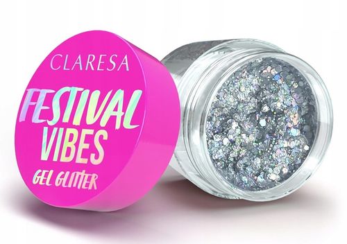 CLARESA FESTIVAL VIBE BROKAT W ŻELU DO TWARZY CIAŁA WŁOSÓW 03 I DON'T CARE na Arena.pl