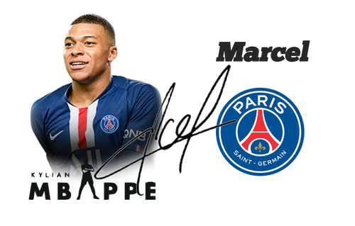 Bidon Kylian Mbappe z autografem +imię na Arena.pl