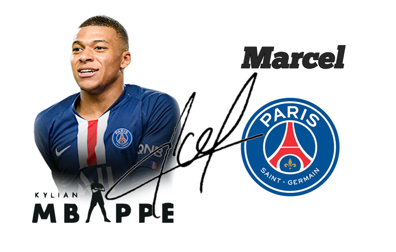 Bidon Kylian Mbappe z autografem +imię zdjęcie 2