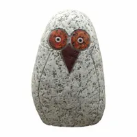 Sowa z granitu duża do ogrodu altany, gartdeco1