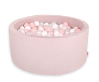 suchy basen minky h-40 cm z piłkami 200szt.- brudny różowy