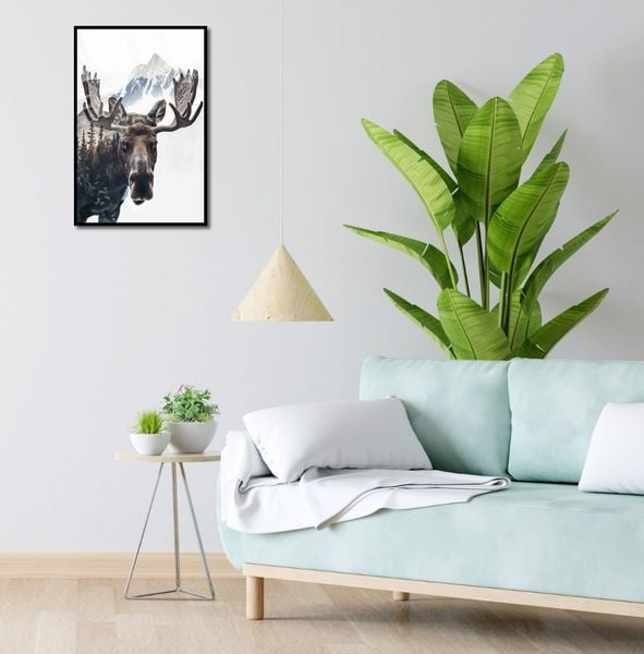 Plakat 40x60cm Łoś Duch Lasu zdjęcie 4