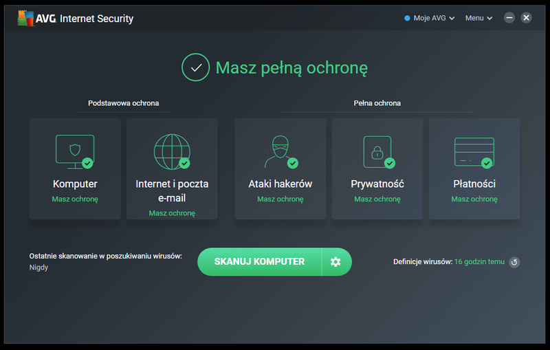 AVG Internet Security - 3 urządzenia 1 rok na Arena.pl