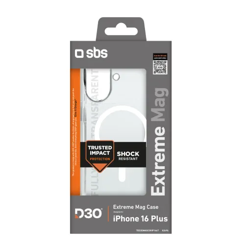 Etui SBS Extreme Mag D3O MagSafe do iPhone 16 Plus - przezroczyste na Arena.pl