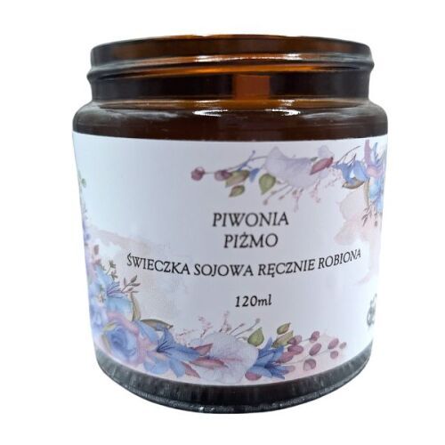 Świeczka Sojowa Handmade Piwonia Piżmo 120 ml na Arena.pl