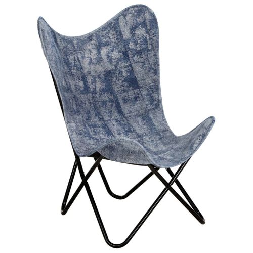 Krzesło Motyl, Niebieskie, Płótno na Arena.pl