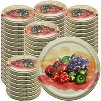 50x ZAKRĘTKI DO SŁOIKÓW FI 82 6-ZACZEPOWA OWOCE WIECZKO WIECZKA