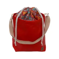 Torebka z Kominem ze wzorem Pomarańczowych Mandali