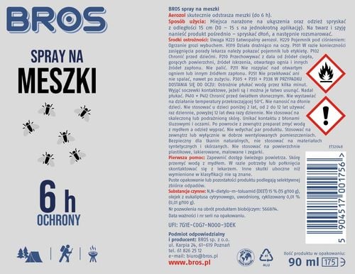 BROS - spray na meszki 90ml na Arena.pl