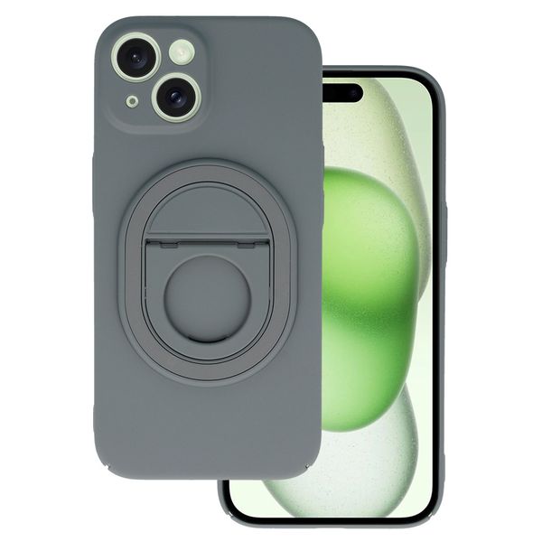 Tel Protect Magnetic Elipse Case do Iphone 15 Plus szary zdjęcie 1