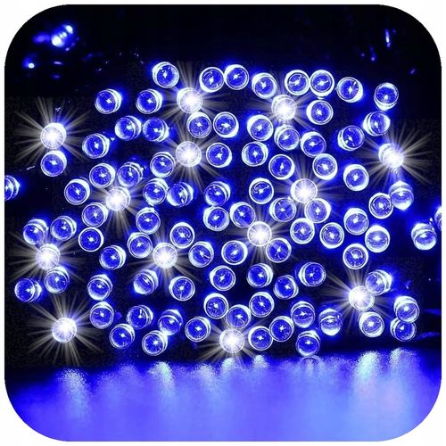 LAMPKI CHOINKOWE NIEBIESKIE 300 LED FLASH WEW/ZEW 22M ŚWIĄTECZNE NA CHOINKĘ na Arena.pl