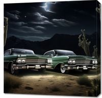 Obraz 70x70cm Nostalgiczne Spotkanie