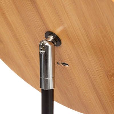 Lustro stojące bambusowe LED zdjęcie 3