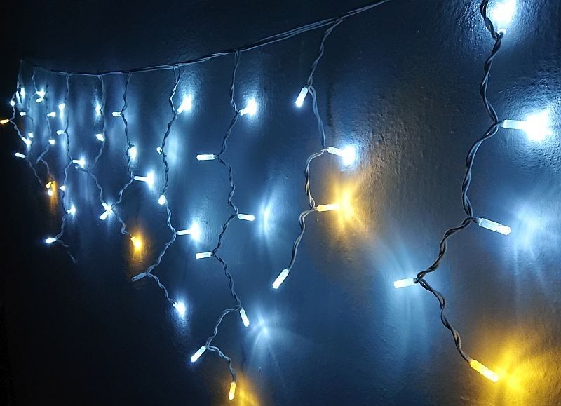 Girlanda 32 Zimne Skrzące Sople 7M, Zewnętrzne Lampki Choinkowe zdjęcie 1