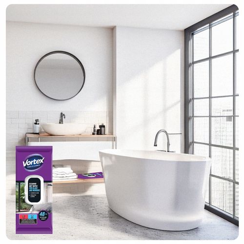 vortex chusteczki nawilżane do luster i szkła , flip top ,48 sztuk na Arena.pl