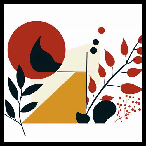 Plakat 50x50cm Ogień i Flora na Arena.pl