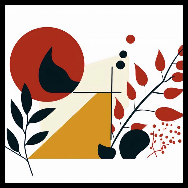 Plakat 50x50cm Ogień i Flora zdjęcie 2