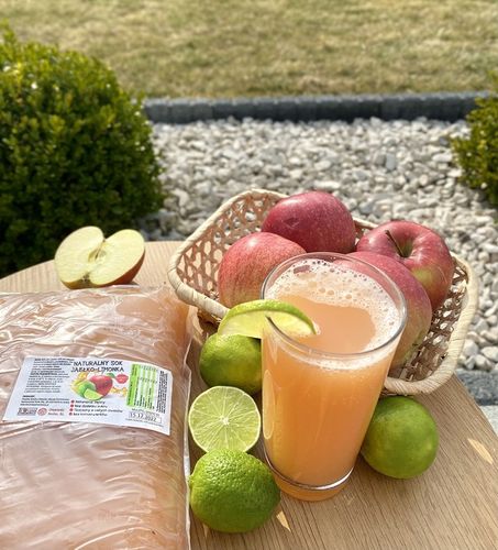 Sok Jabłko Limonka 100% Tłocznia Szymanowice 5l NFC Tłoczony na Arena.pl