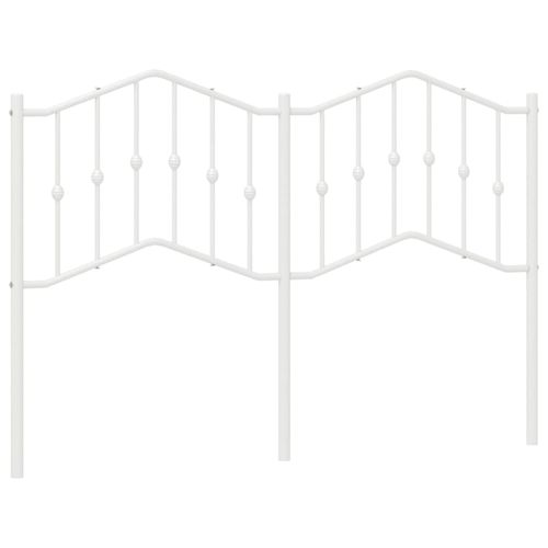 Metalowe wezgłowie, białe, 140 cm na Arena.pl